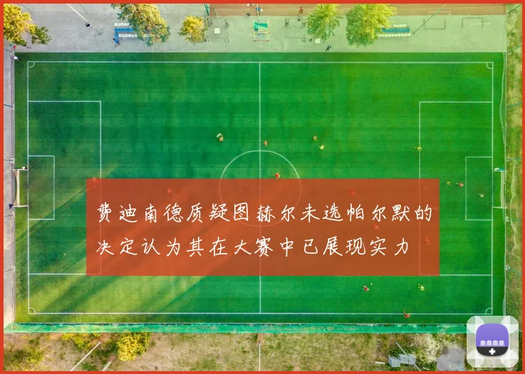 费迪南德质疑图赫尔未选帕尔默的决定认为其在大赛中已展现实力